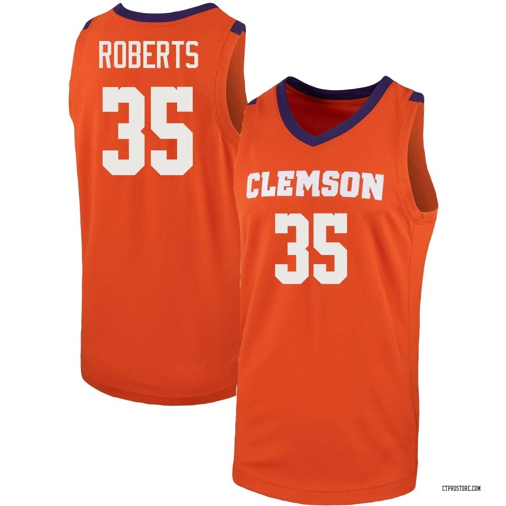 Men's Jackson Roberts Clemson Tigers Replica Team Basketball Jersey - Orange