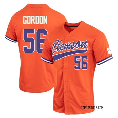 Women's Austin Gordon Clemson Tigers Replica Full-Button Baseball Jersey - Orange