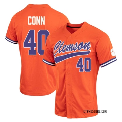 Women's Brodey Conn Clemson Tigers Replica Full-Button Baseball Jersey - Orange