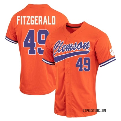 Women's Chance Fitzgerald Clemson Tigers Replica Full-Button Baseball Jersey - Orange