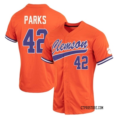 Women's Devin Parks Clemson Tigers Replica Full-Button Baseball Jersey - Orange
