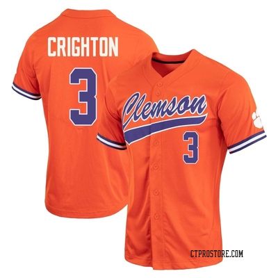 Women's Jack Crighton Clemson Tigers Replica Full-Button Baseball Jersey - Orange