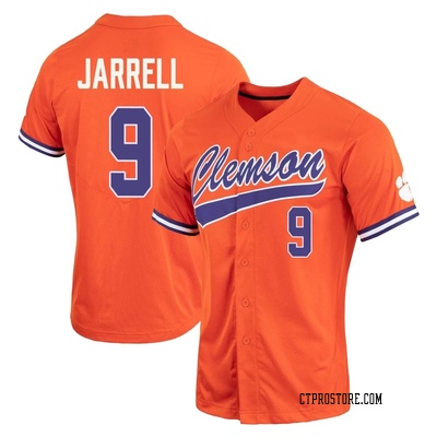 Women's Jacob Jarrell Clemson Tigers Replica Full-Button Baseball Jersey - Orange