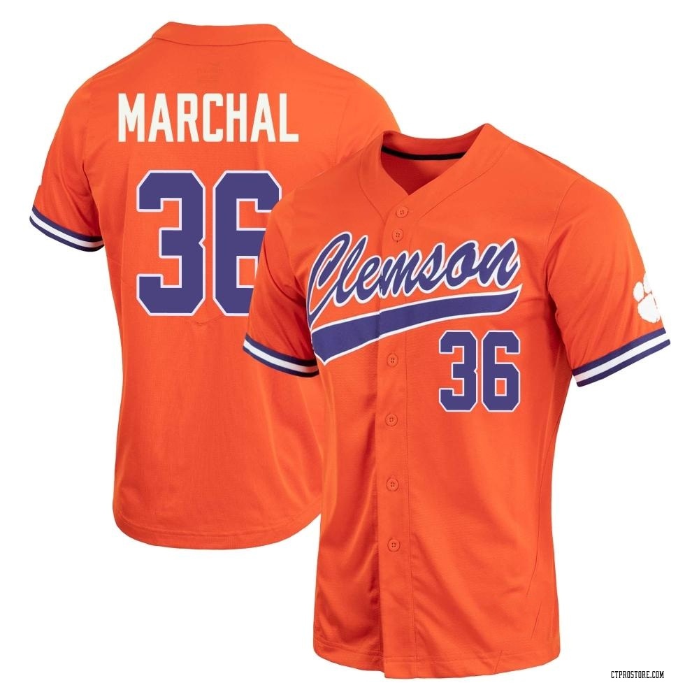 Women's Matthew Marchal Clemson Tigers Replica Full-Button Baseball Jersey - Orange