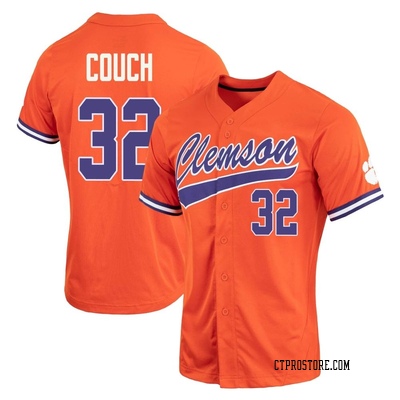 Women's Nick Couch Clemson Tigers Replica Full-Button Baseball Jersey - Orange