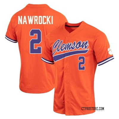 Women's Nolan Nawrocki Clemson Tigers Replica Full-Button Baseball Jersey - Orange