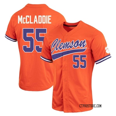 Women's Tryston McCladdie Clemson Tigers Replica Full-Button Baseball Jersey - Orange