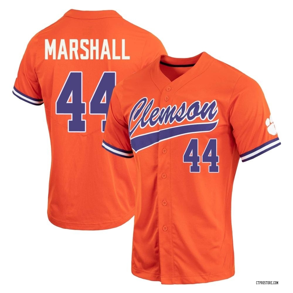 Women's Ty Marshall Clemson Tigers Replica Full-Button Baseball Jersey - Orange