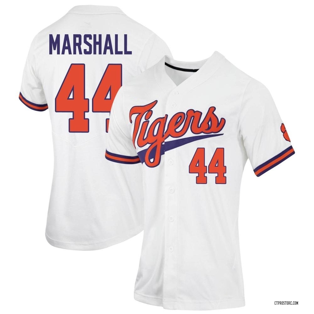 Women's Ty Marshall Clemson Tigers Replica Full-Button Baseball Jersey - White