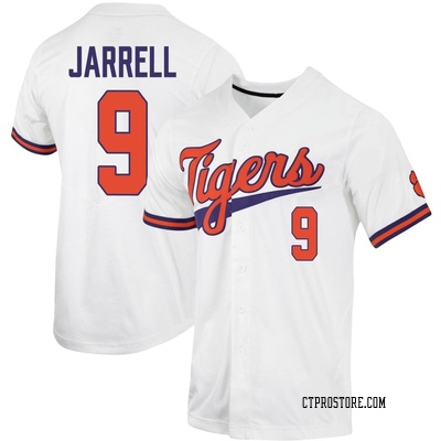 Youth Jacob Jarrell Clemson Tigers Replica Full-Button Baseball Jersey - White