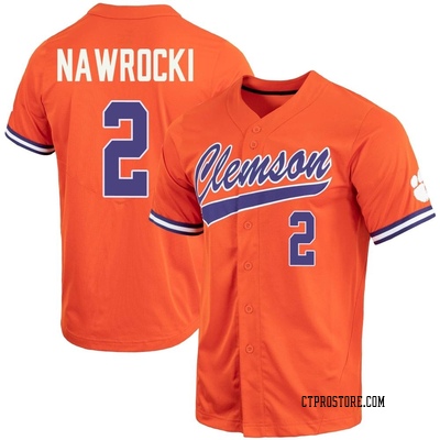 Youth Nolan Nawrocki Clemson Tigers Replica Full-Button Baseball Jersey - Orange